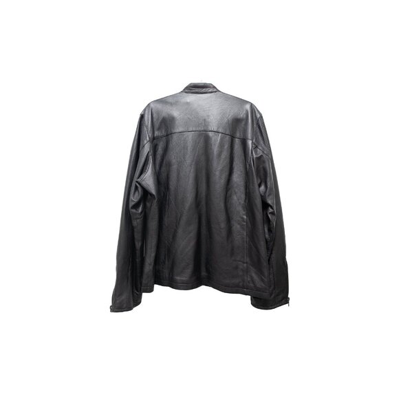 Vintage Prada Bomber Biker Leather Jacket for timeless style - Picture 4 of 9